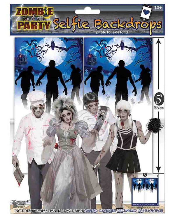 Zombie Party Backdrop 2 Piece Set