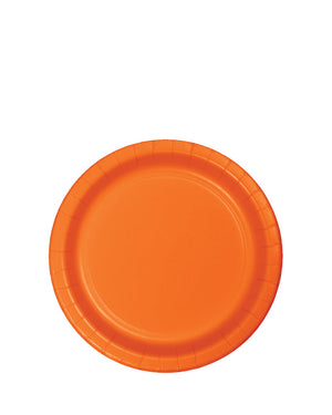Sunkissed Orange Round Paper Plate 17cm Pack of 24