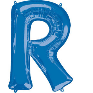 SuperShape Letter R Blue Balloon