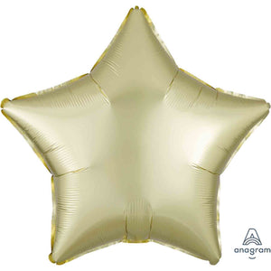 45cm Standard XL Satin Luxe Pastel Yellow Star S18
