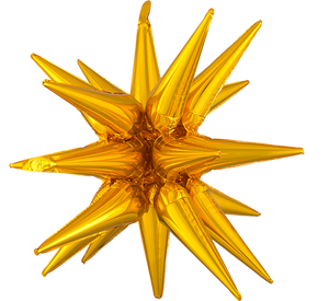 Gold Large Magic Star Supershape Multi Christmas Balloon