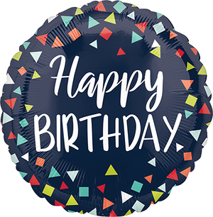 45cm Standard HX Happy Birthday Reason to Celebrate Balloon