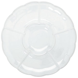 Clear Compartment Plastic Tray 40cm