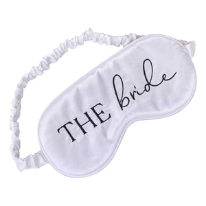 Future Mrs White Satin Bride Sleep Mask