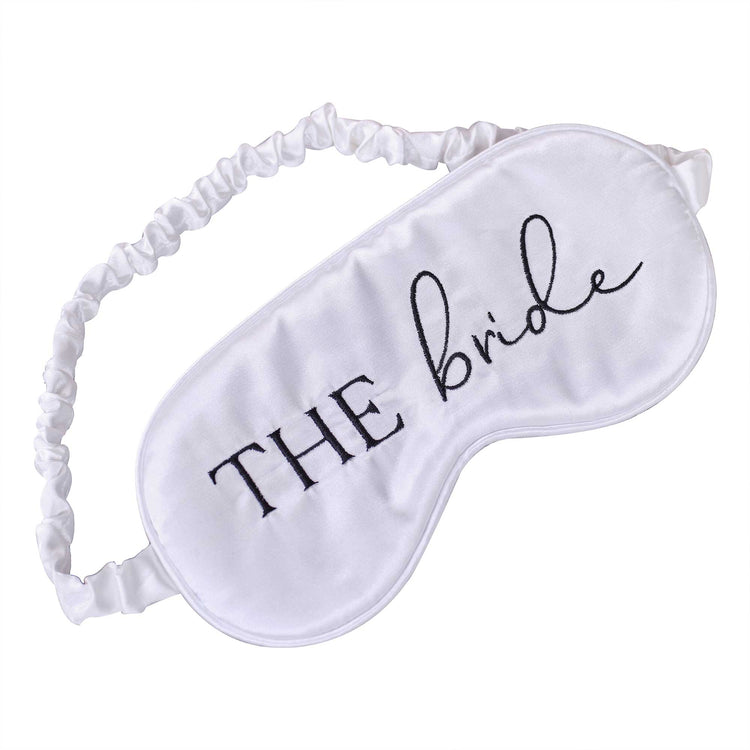 Future Mrs White Satin Bride Sleep Mask