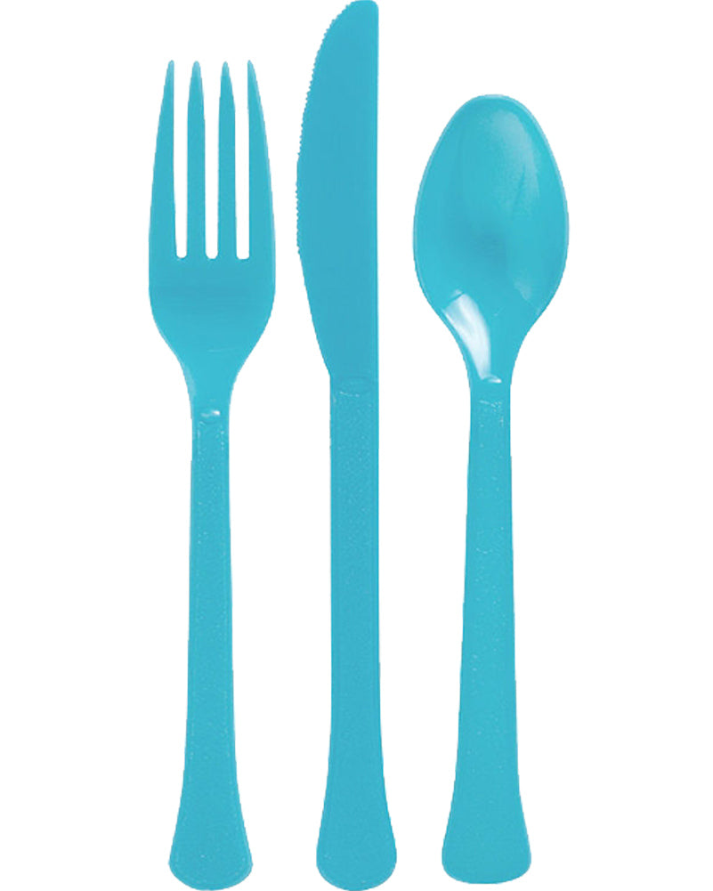 Caribbean Blue Premium Assorted Cutlery Pack of 24