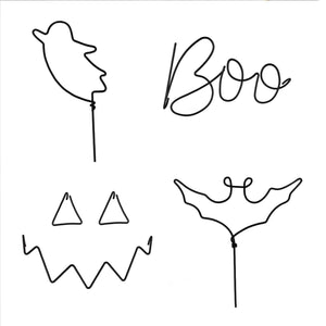 Pumpkin Spice Wire Pumpkin Decorations