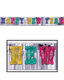 Metallic Happy New Year Banner 5m