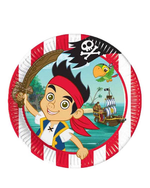 Jake and the Neverland Pirates 23cm Plates Pack of 8
