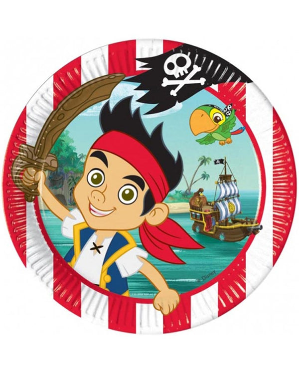 Jake and the Neverland Pirates 23cm Plates Pack of 8