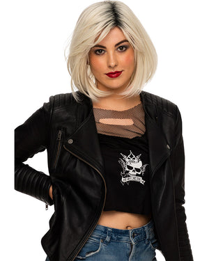 80s Blondie Feathered Bob Deluxe Wig