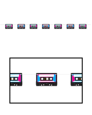 80s Cassette Tape 2m Streamer