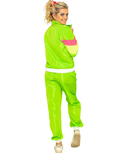 80s Neon Tracksuit Womens Plus Size Costume