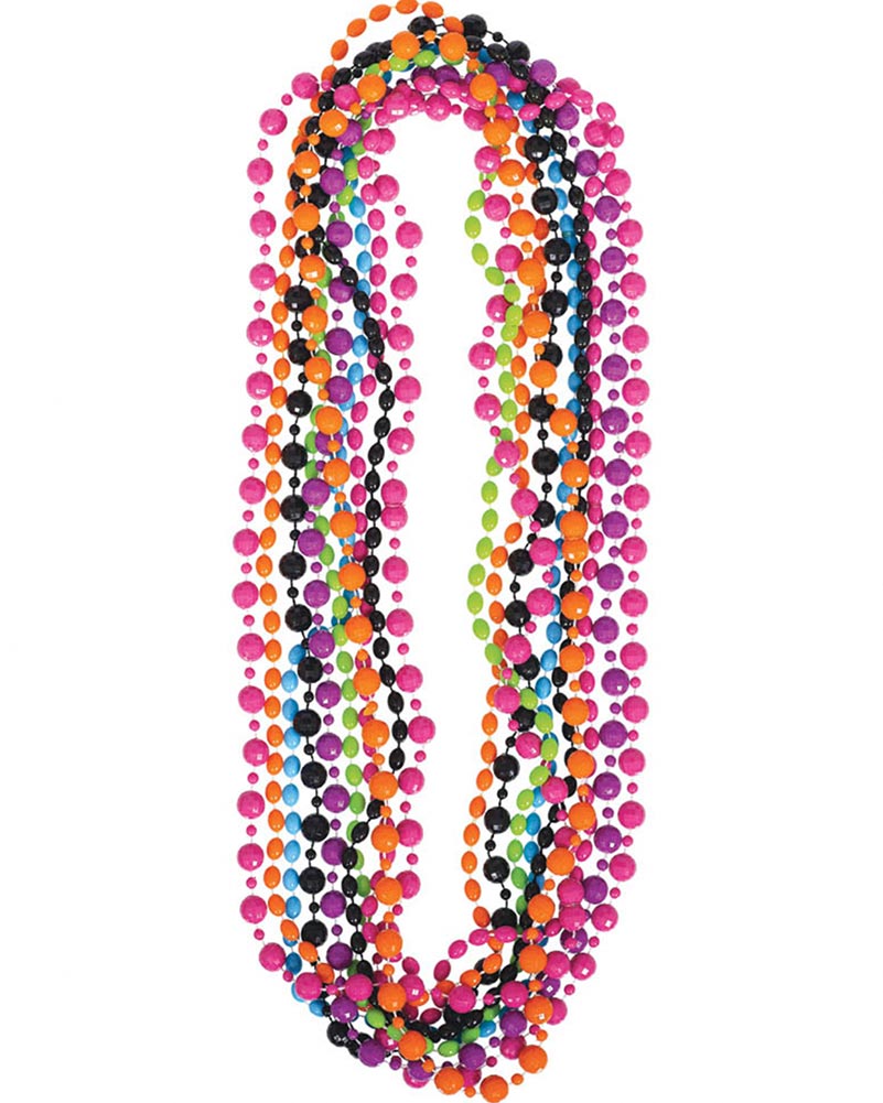 80s Party Beads Pack of 10