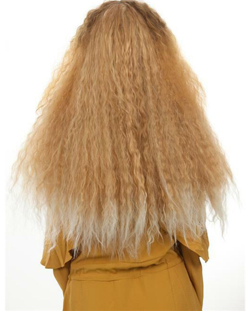 80s RnB Perm Long Brown and Blonde Wig