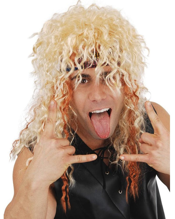 80s Rocker Blonde Wig