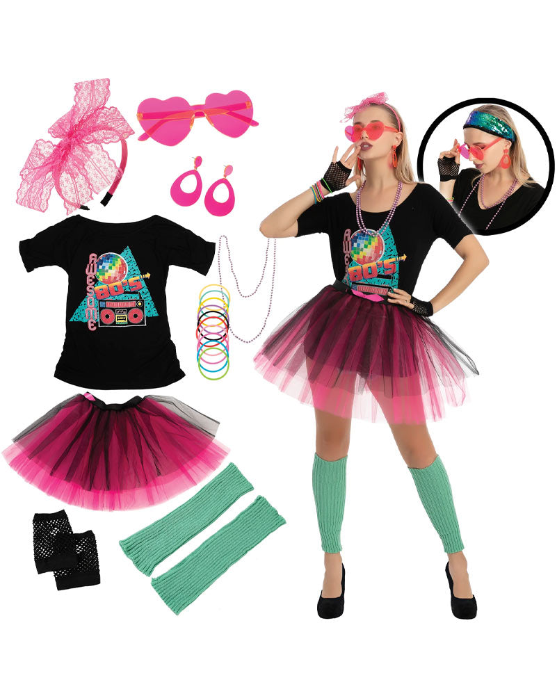 80s to the Max Complete Womens Costume