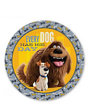 The Secret Life of Pets Rounds Plates 23 cm Pack of 8