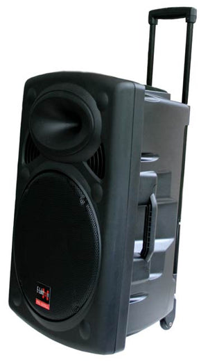 1500W Active and Passive Portable Bluetooth Sound System Speakers with 2 Microphones