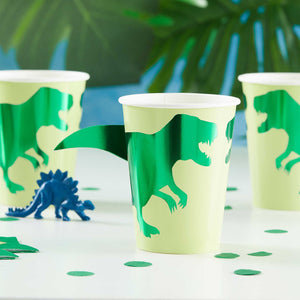 Roar Dinosaur 266ml Paper Cups Pack of 8