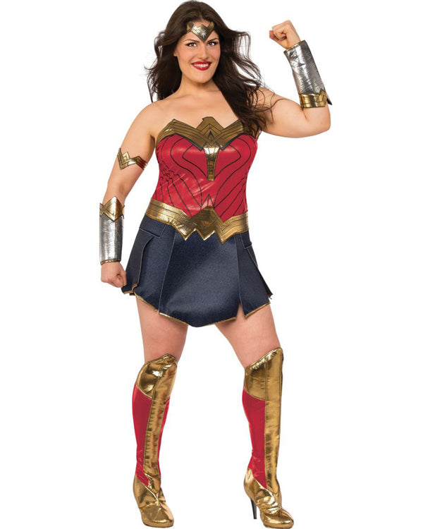 Justice League Deluxe Wonder Woman Womens Plus Size Costume