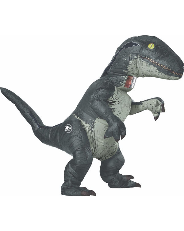 Jurassic World 2 Inflatable Velociraptor Blue Adult Costume