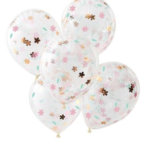 Ditsy Floral Confetti 30cm Balloons Pack of 5