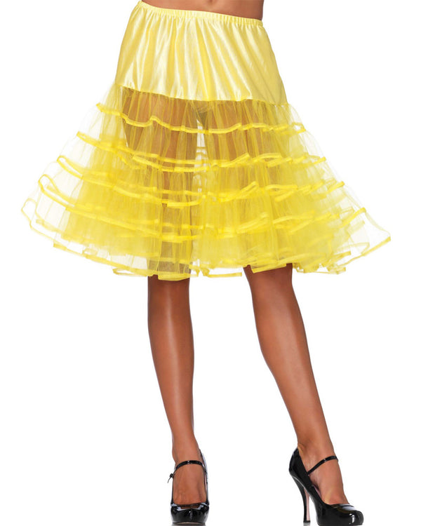 Yellow Medium Length Petticoat