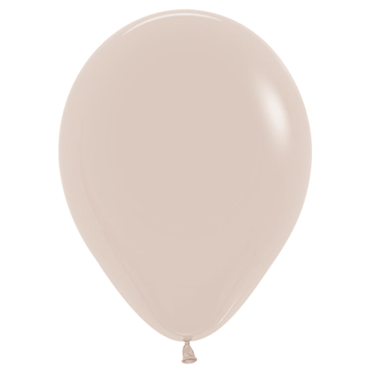 Sempertex 30cm Fashion White Sand Latex Balloons 071, 100PK Pack of 100
