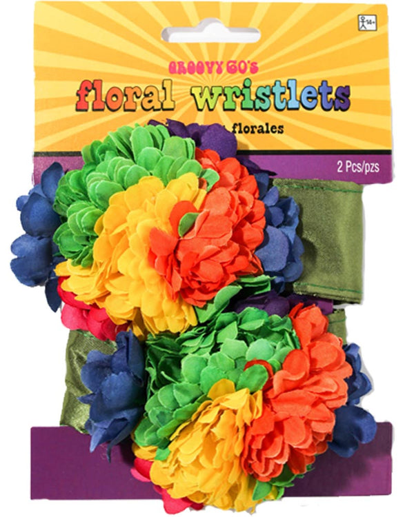 Groovy 60s Flower Wristlets