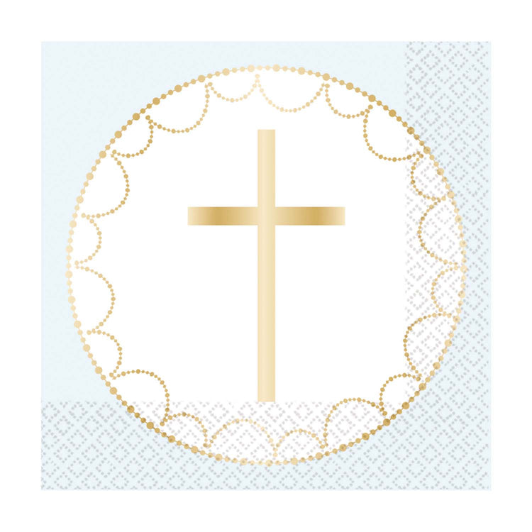 Botanical Celebration Blue Lunch Napkins Pack of 20