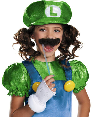 Super Mario Brothers Luigi Girls Costume