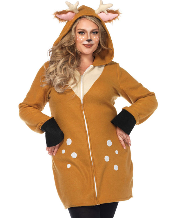 Cozy Deer Womens Plus Size Costume
