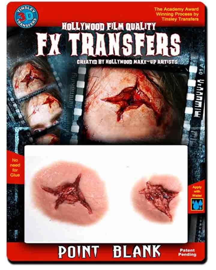 3D Point Blank FX Appliance Transfer Prosthetic Wound