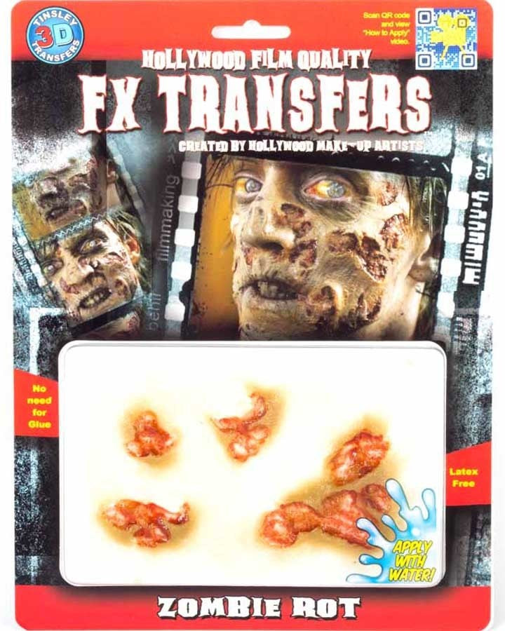3D Zombie Rot FX Appliance Transfer Prosthetic
