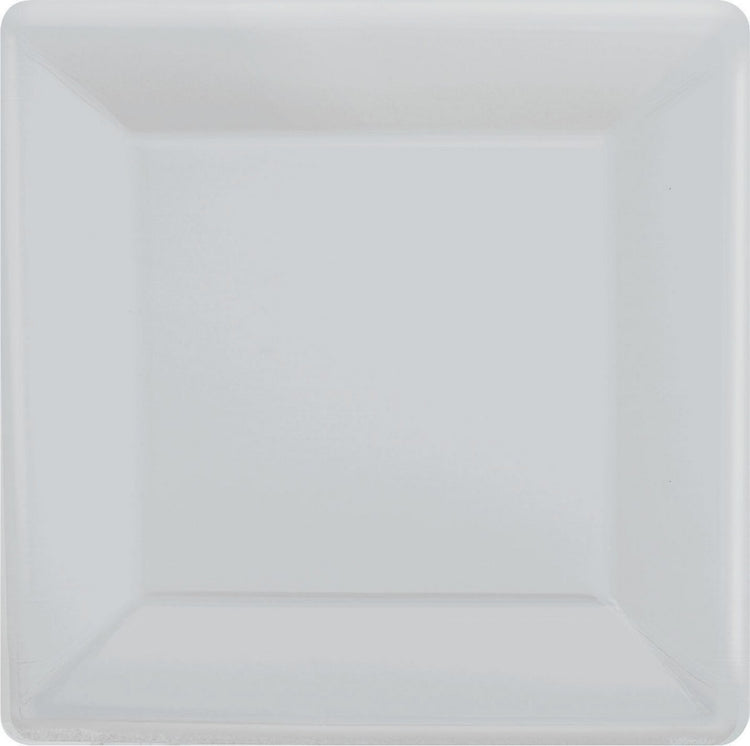Paper Plates 26cm Square 20CT - Silver Pack of 20