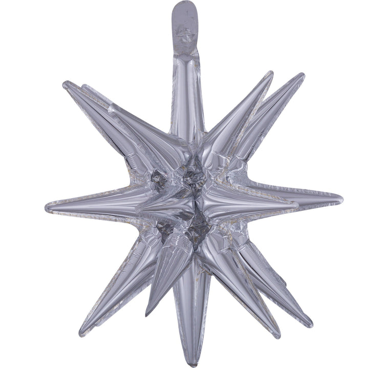 SuperShape Multi-Balloon Small Magic Star Silver