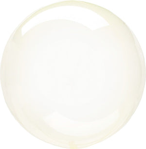 Crystal Clearz Petite Yellow Round Balloon S15