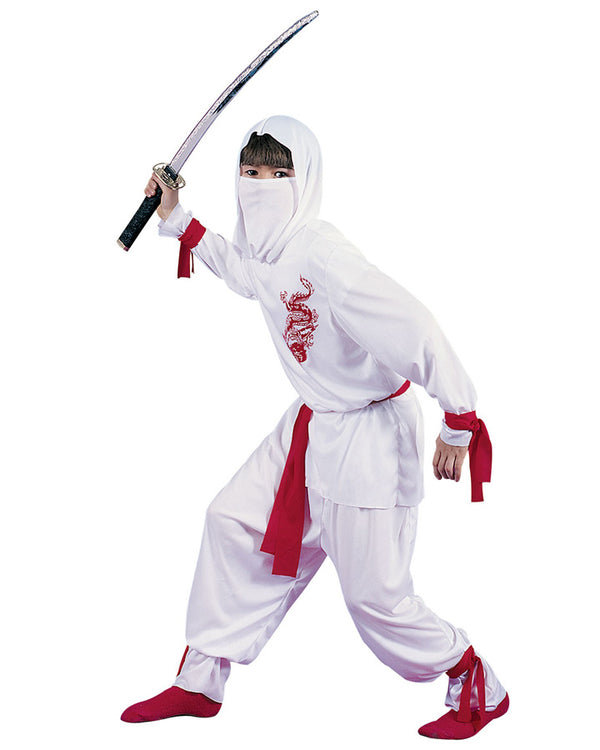 White Ninja Boys Costume