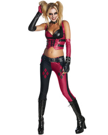 Arkham Asylum Harley Quinn Womens Halloween Costume