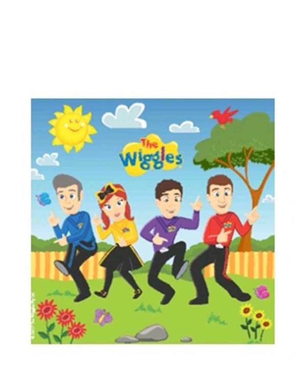 The Wiggles Lunch Napkins Pack of 16
