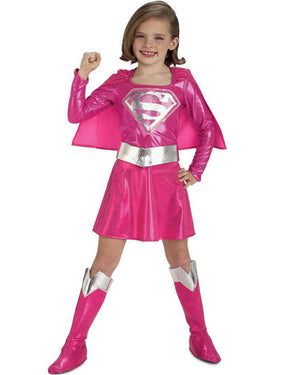 Pink Supergirl Girls Toddler Costume
