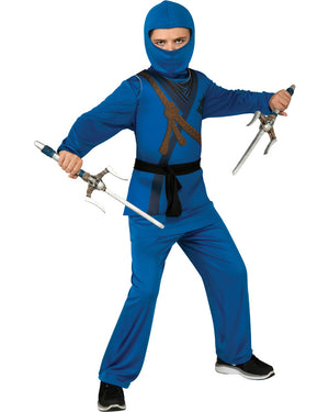 Blue Ninja Boys Costume