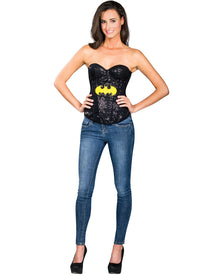 Batgirl Sequin Womens Corset