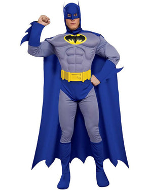 Batman Brave and Bold Deluxe Muscle Chest Mens Costume