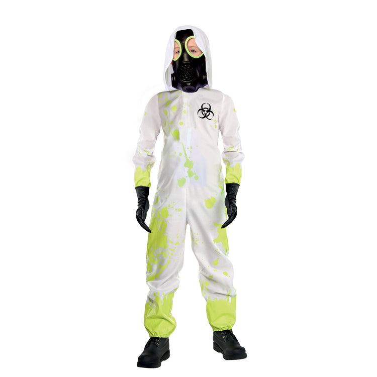 White Hazmat Suit Boys Costume 10-12 Years