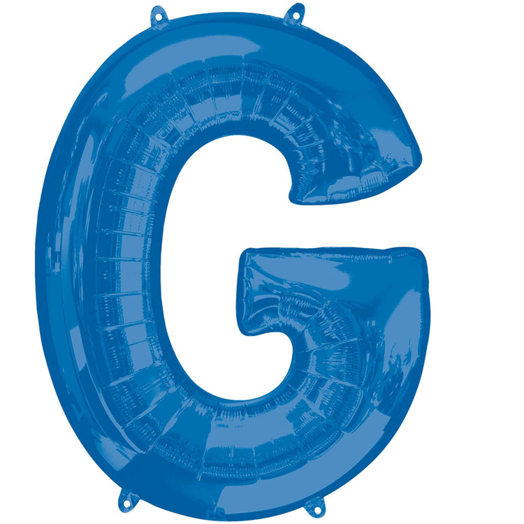 SuperShape Letter G Blue Balloon