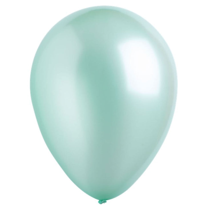 Metallic Mint Green 30cm Latex Balloons Bulk Pack of 200