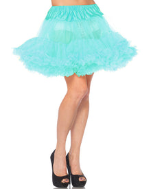 Turquoise Layered Tulle Womens Petticoat