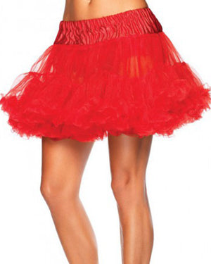 Red Layered Plus Size Petticoat